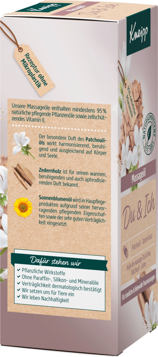 Massageöl Du & Ich, 100 ml