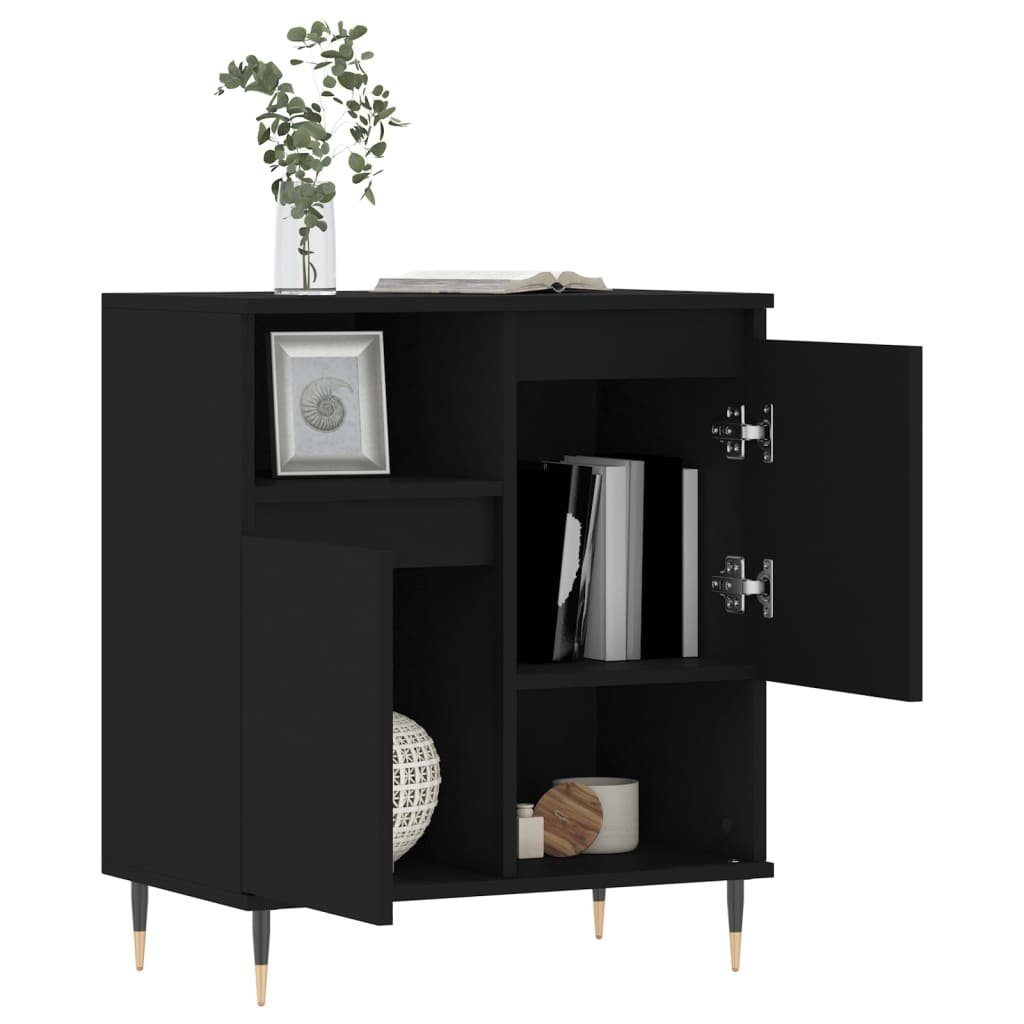 vidaXL Sideboard Sideboard Schwarz 60x35x70 cm Holzwerkstoff (1 St)