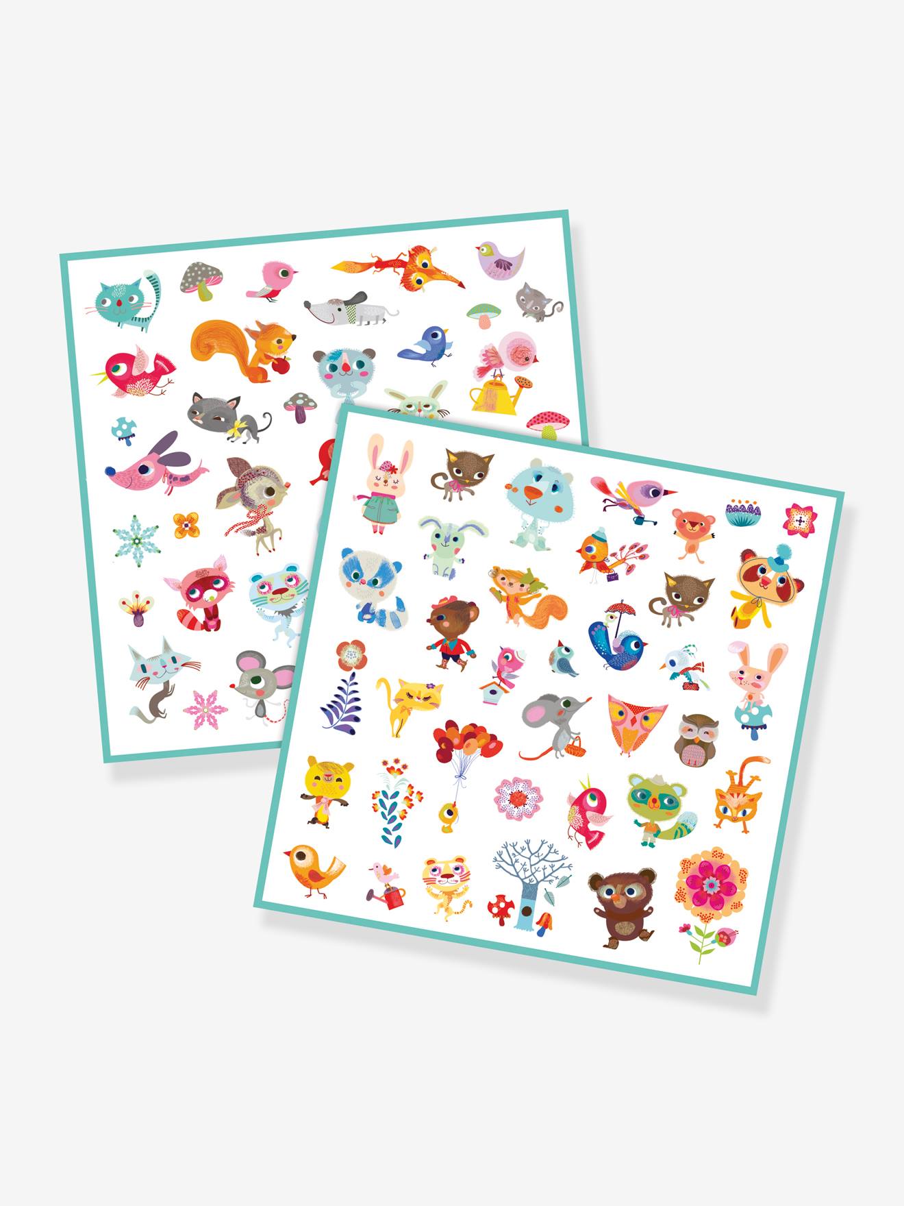 160 Stickers Petits Amis DJECO bleu