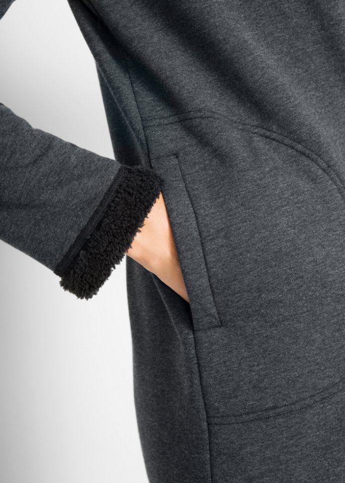 Sweatjacke mit Teddyfell