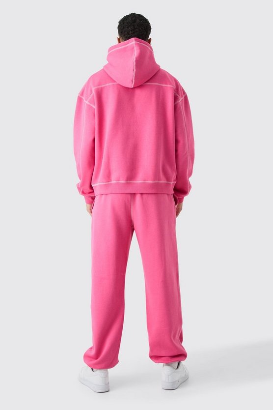 Oversize Official Jogginghose mit Kontrast-Naht