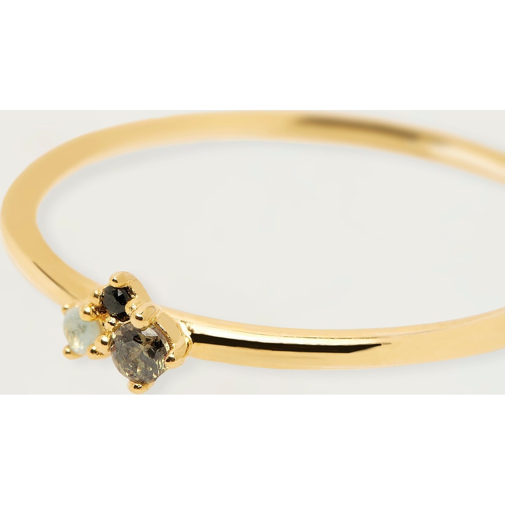 P D Paola Bague pour femme 925 Argent or jaune Bague