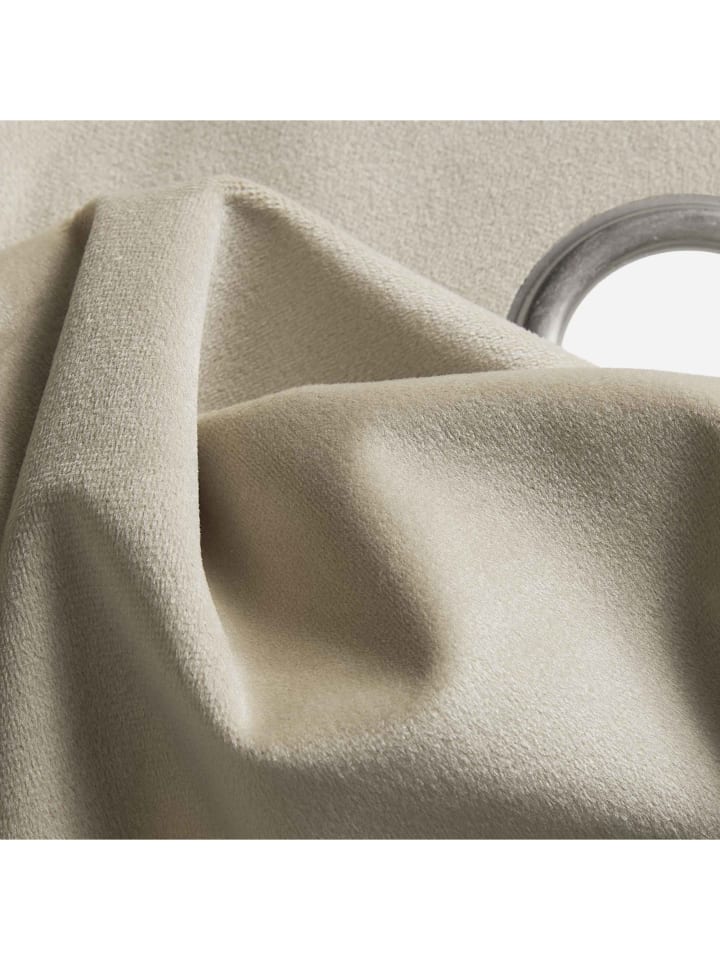 Tom Tailor TT Ösenvorhang VelvetSignature 140 x 250 cm in Beige günstig kaufen 140 x 250 cm