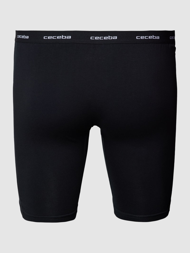 PLUS SIZE Trunks im 2er-Pack mit elastischem Bund Modell 'MONZA' in schwarz