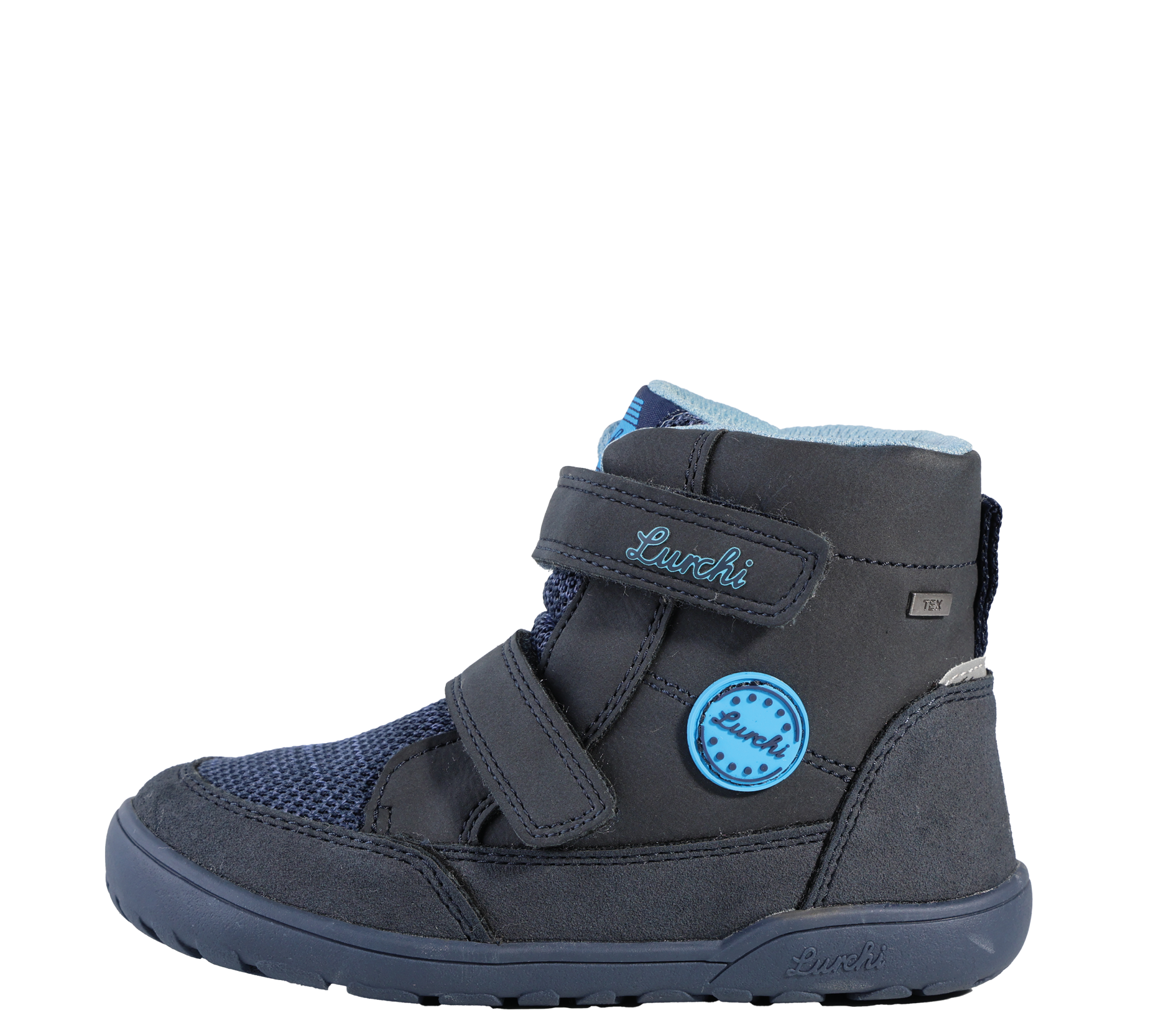 Lurchi Stiefelette Jimmy-TEX Barefoot - navy-turkis