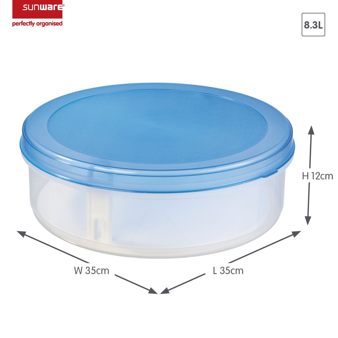 Sunware Club Cuisine 2er-Set Tortenboxen mit Hebeeinsatz
