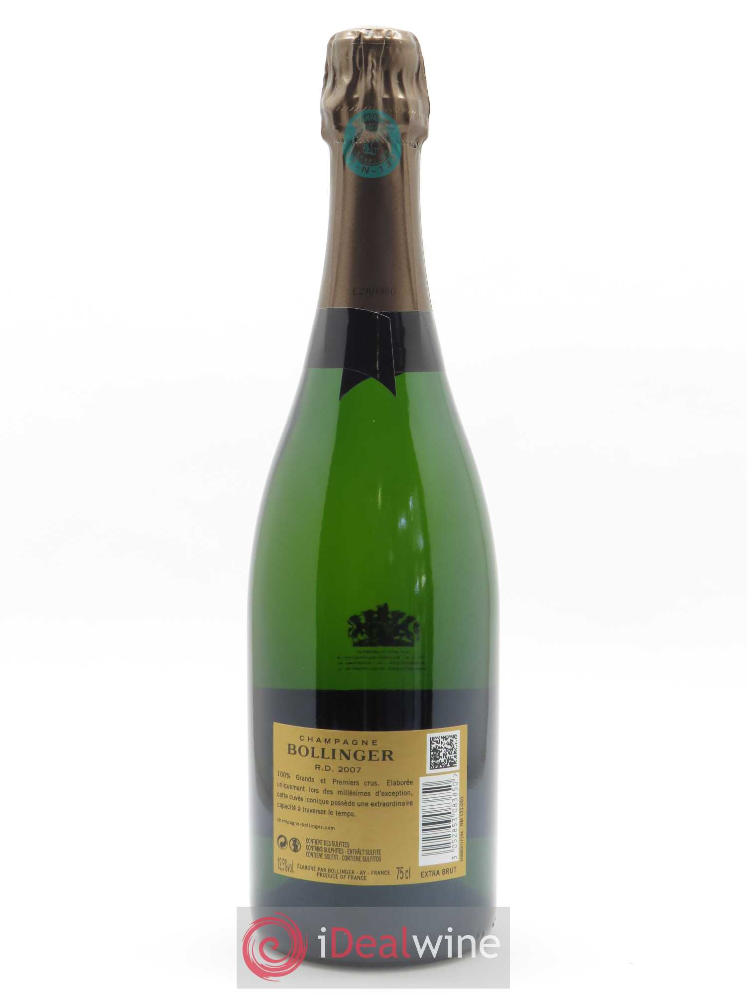 R.D. Extra Brut Bollinger  2007 - Lot de 1 Bouteille