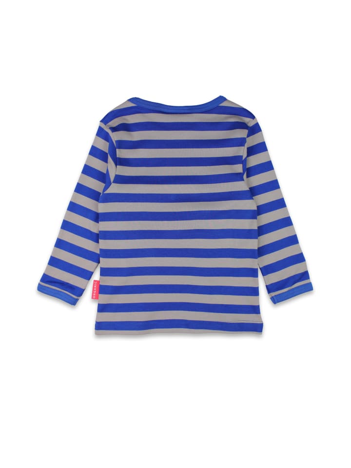 Toby Tiger Langarmshirt mit Feuerwehr Applikation in blau günstig kaufen