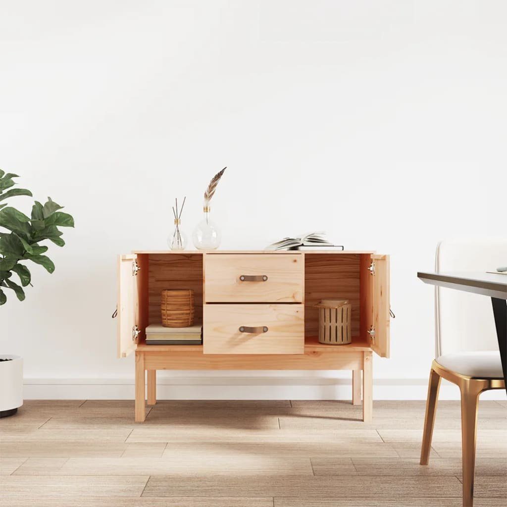 vidaXL Sideboard Sideboard 110x40x78 cm Massivholz Kiefer (1 St)