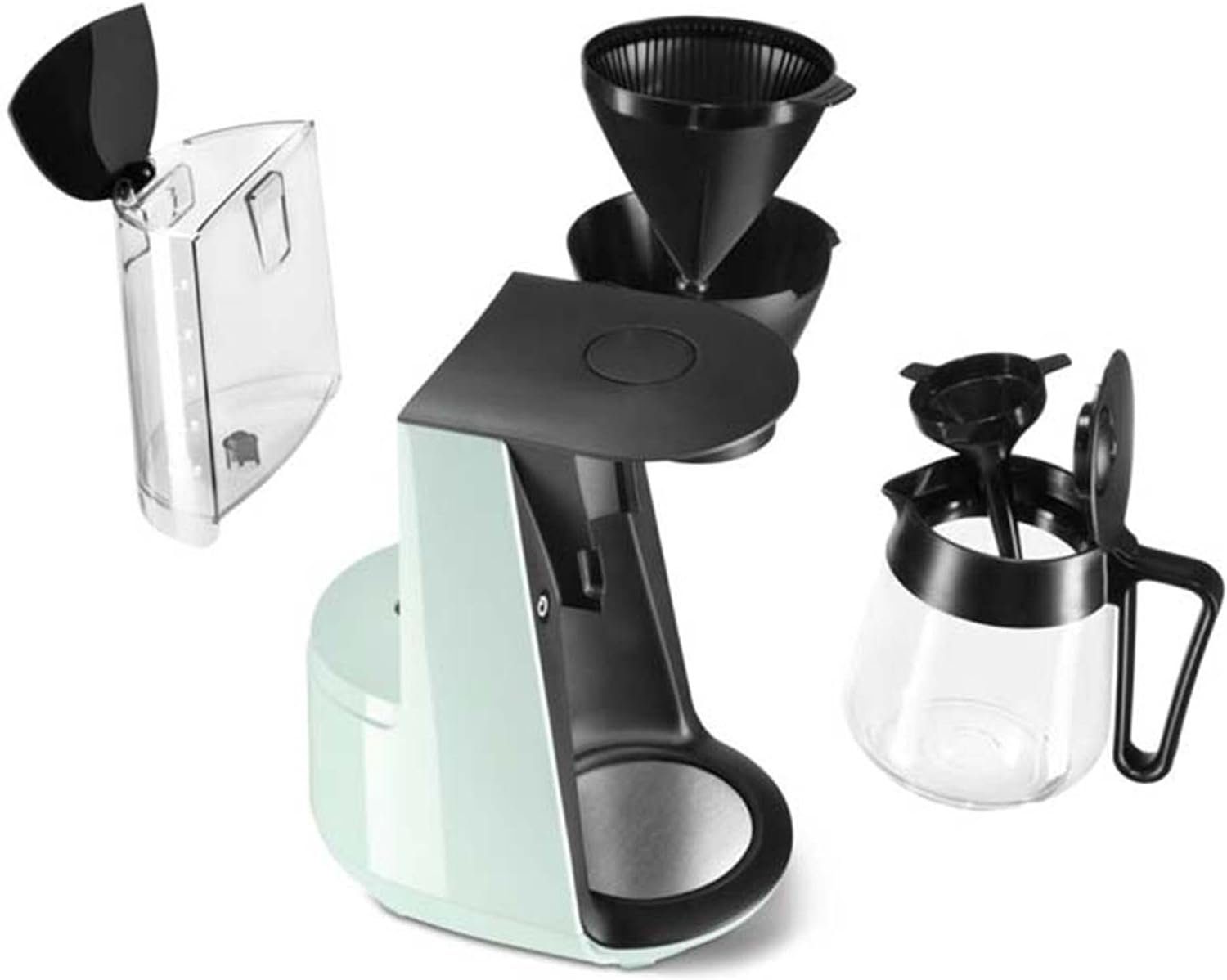 Tchibo Filterkaffeemaschine Let's Brew bis zu 10 Tassen Filterkaffee, 1.25l Kaffeekanne, 1x4, Edelstahl-Warmhalteplatte, Tropf-Stopp, Abschaltautomatik