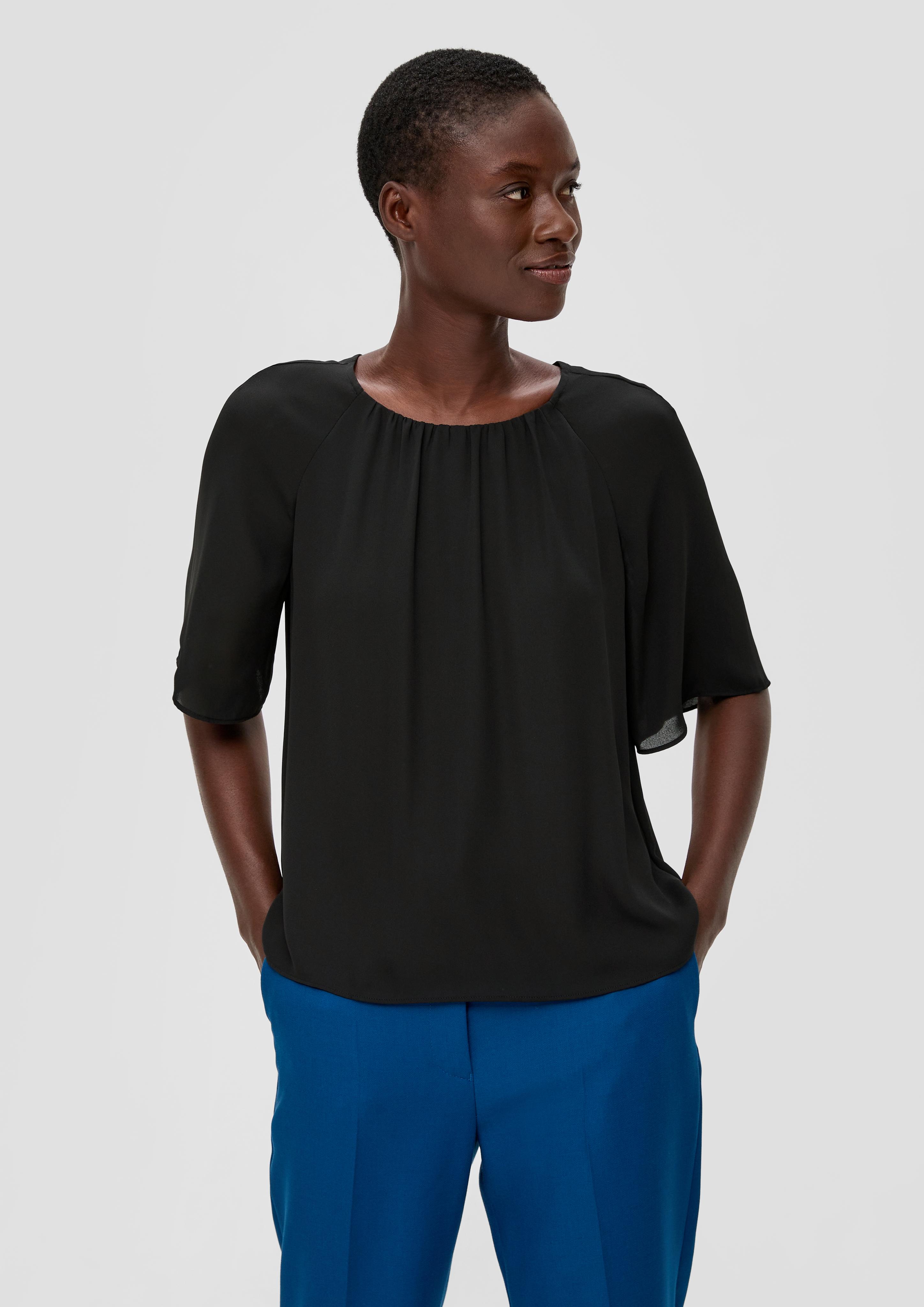 Chiffonbluse mit Raffung  2136088-9999