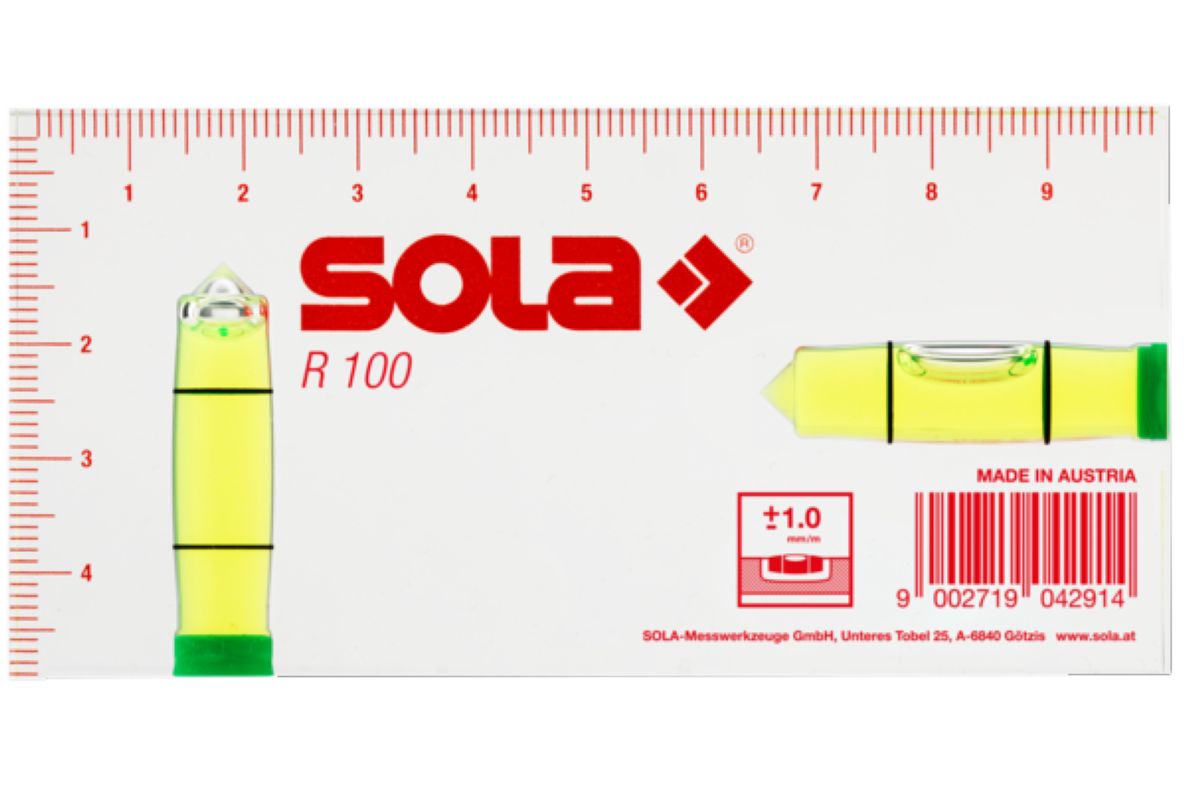 Sola 01622101 R100 Arhitektonska libela 100x50x15mm