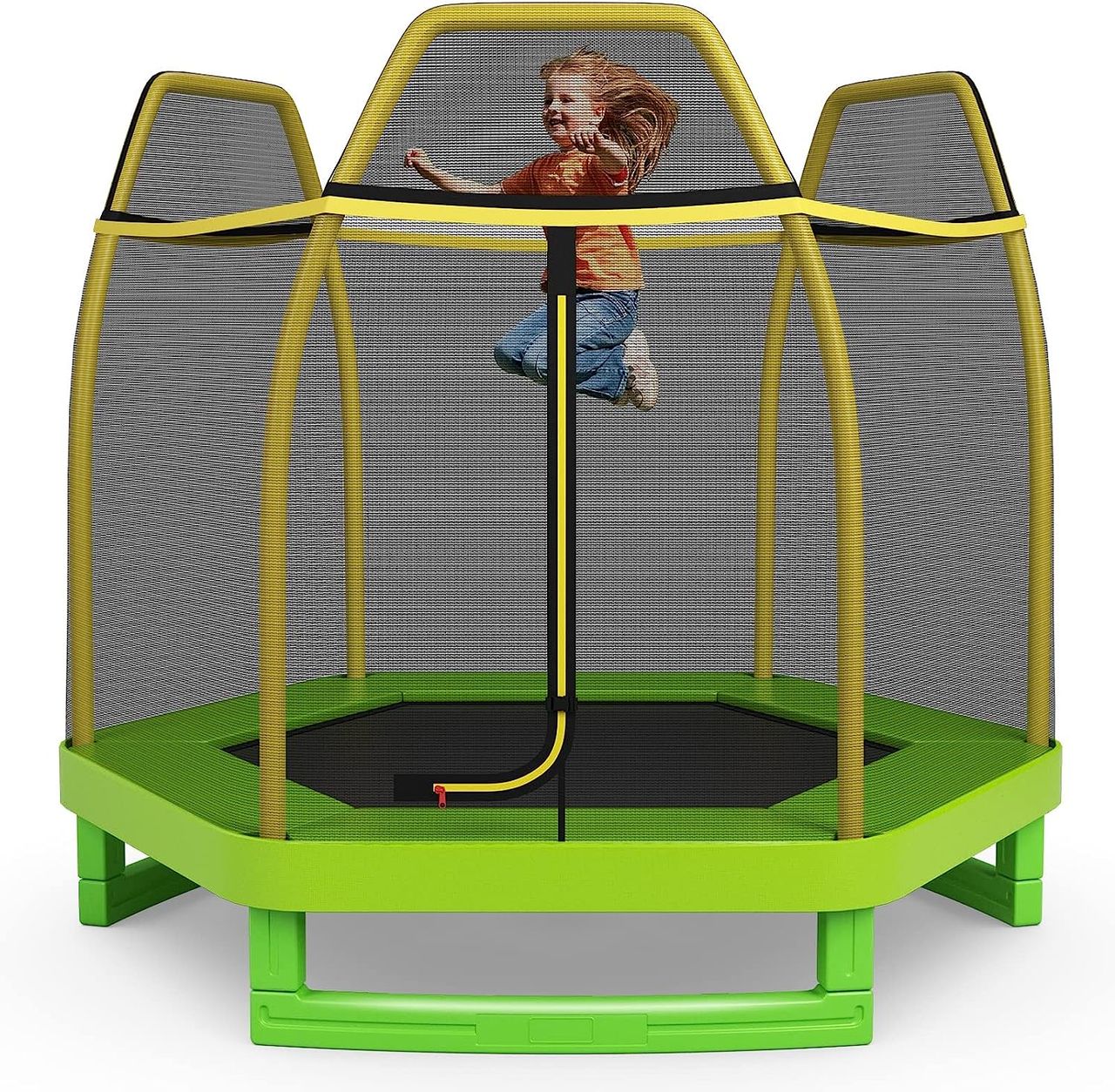 Costway COSTWAY Ø223cm Gartentrampolin mit Sicherheitsnetz