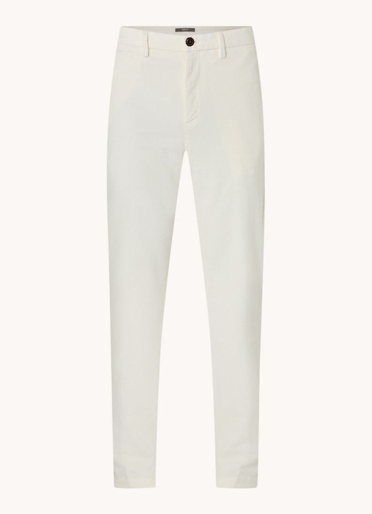 Pantaloni chino skinny din catifea reiată Boggi Milano cu buzunare interioare