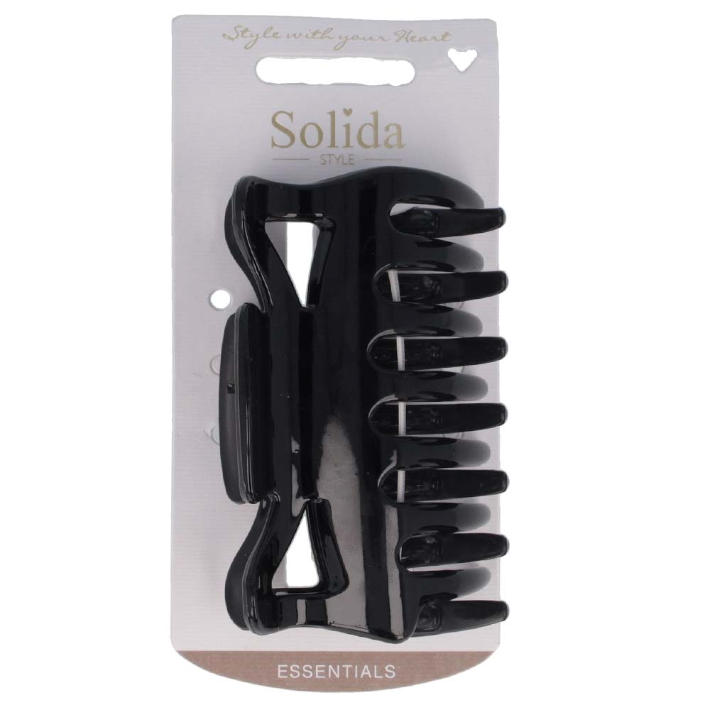 Solida Wasserwellklammer rutschfest Schwarz 10cm