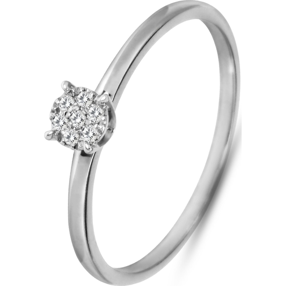 Valeria Bague pour femme 375 Or blanc or blanc Bague