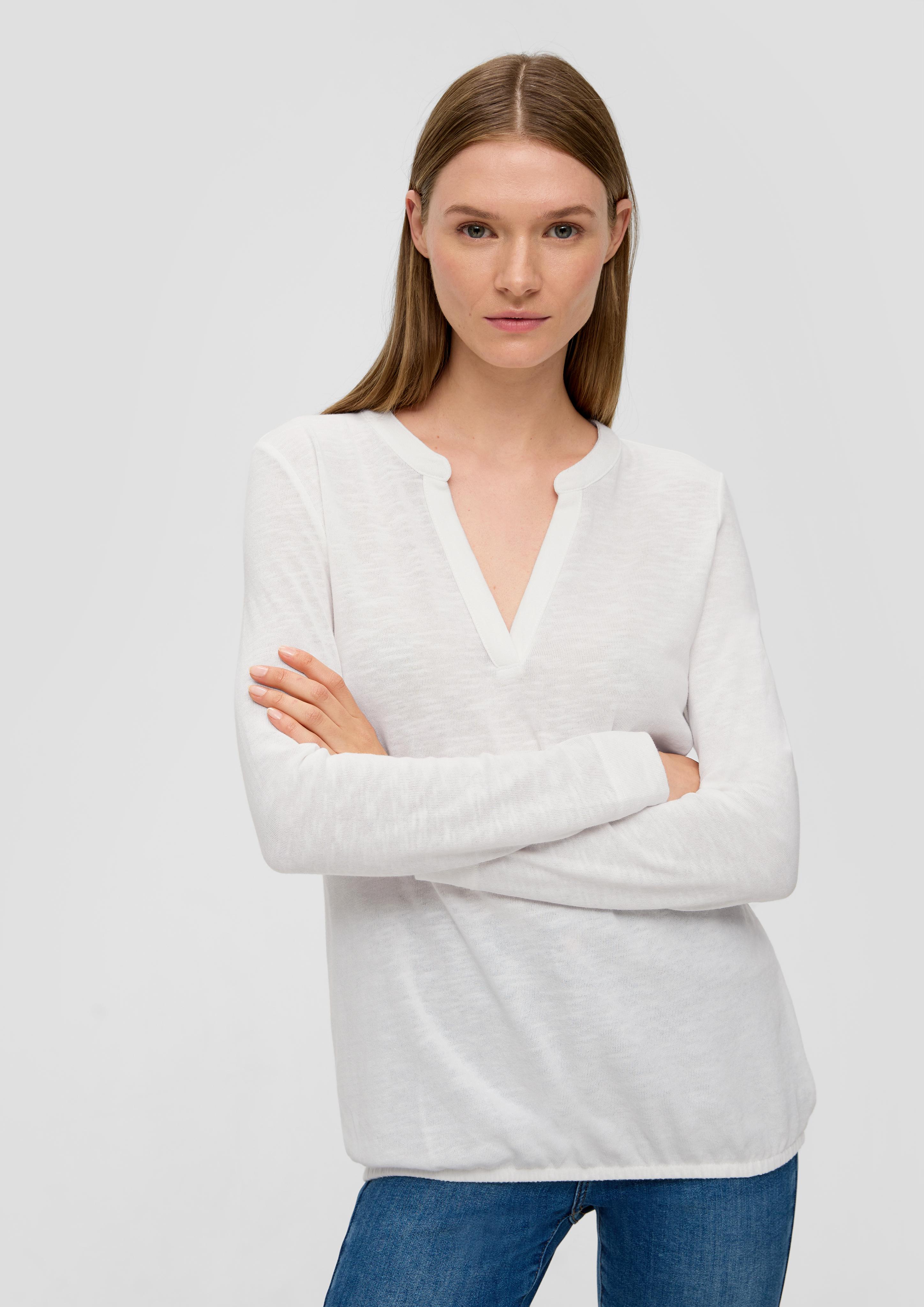 Longsleeve mit Flammgarnstruktur  2138228-0210