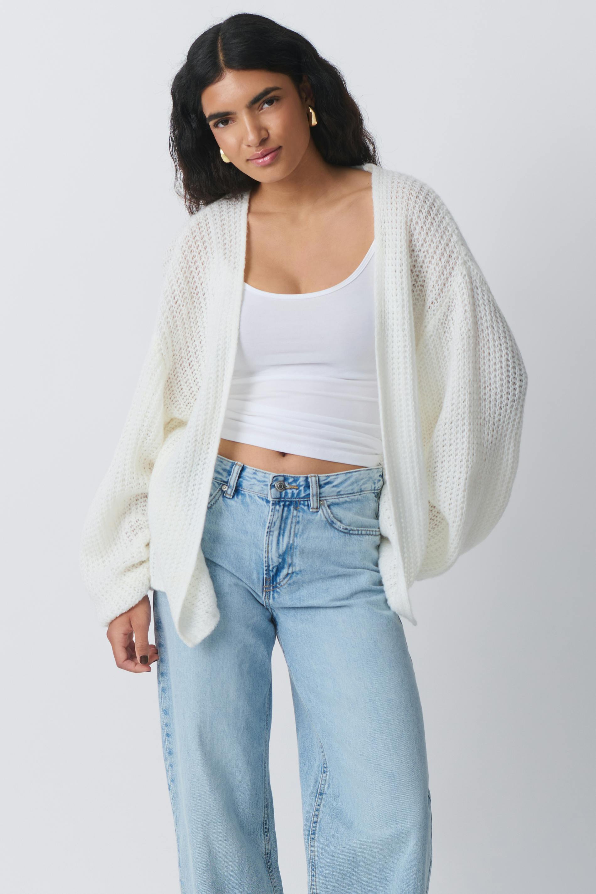 Knitted chunky cardigan
