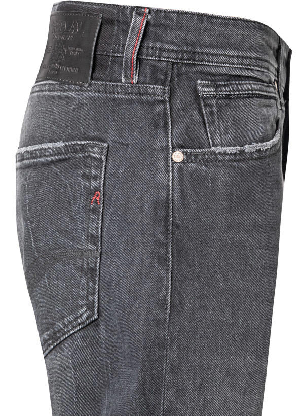 Replay, Jeans Grover, Straight Fit, Baumwoll-Stretch 12oz, schwarz