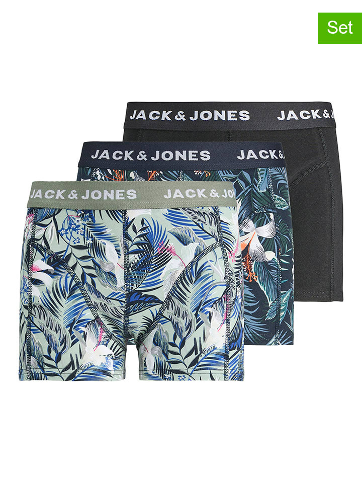 JACK & JONES Junior 3er-Set: Boxershorts in Bunt günstig kaufen