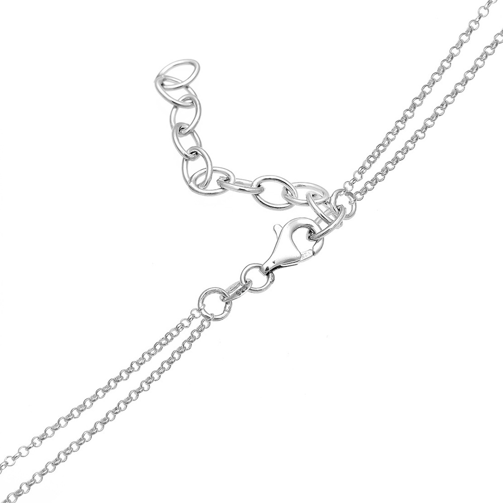 Elli Elli Collier Femme Cercle Couches - (925/1000) Argent Bijoux