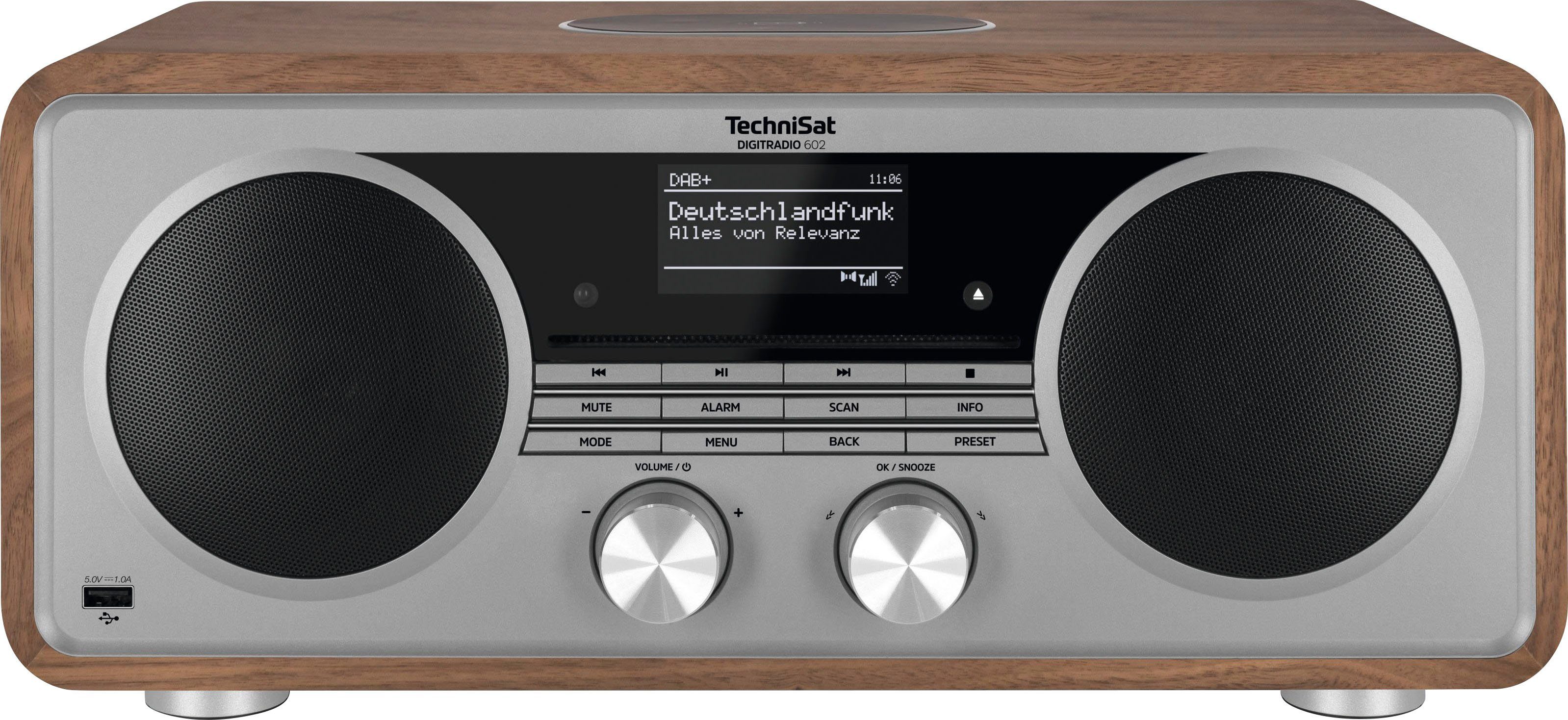 TechniSat DIGITRADIO 602 Internet-Radio (Digitalradio (DAB), UKW mit RDS, 70 W, Stereoanlage, CD-Player)