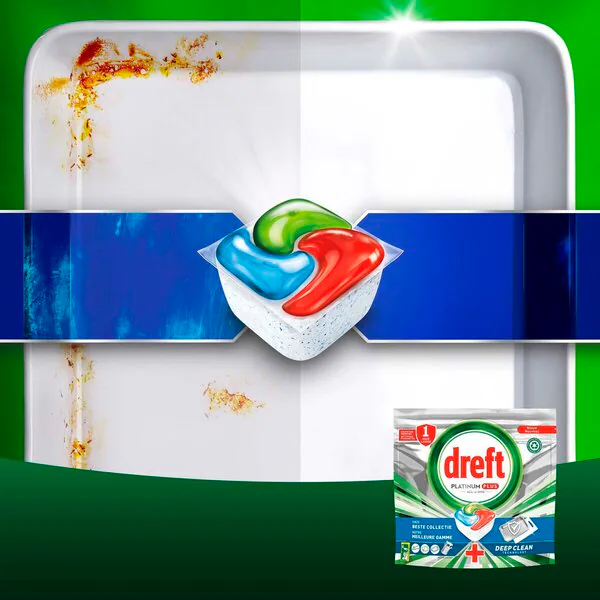 Dreft Platinum Plus allt-i-ett diskmaskinstabletter 150 stycken