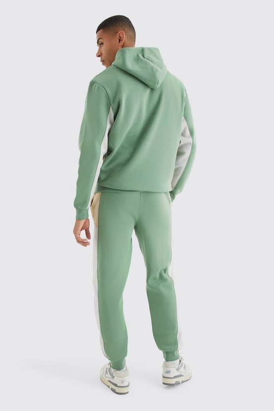 Colorblock Jogginghose mit Logo