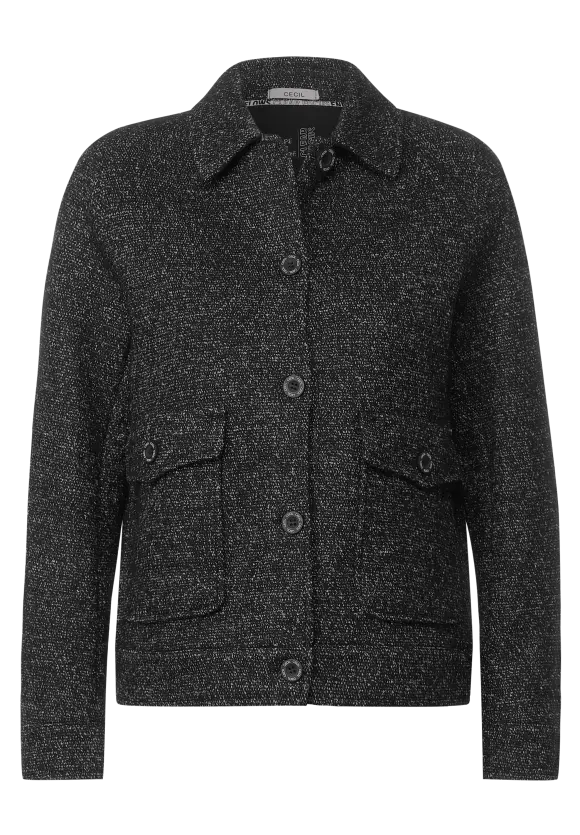 CECIL Indoorjacke in Salt & Pepper