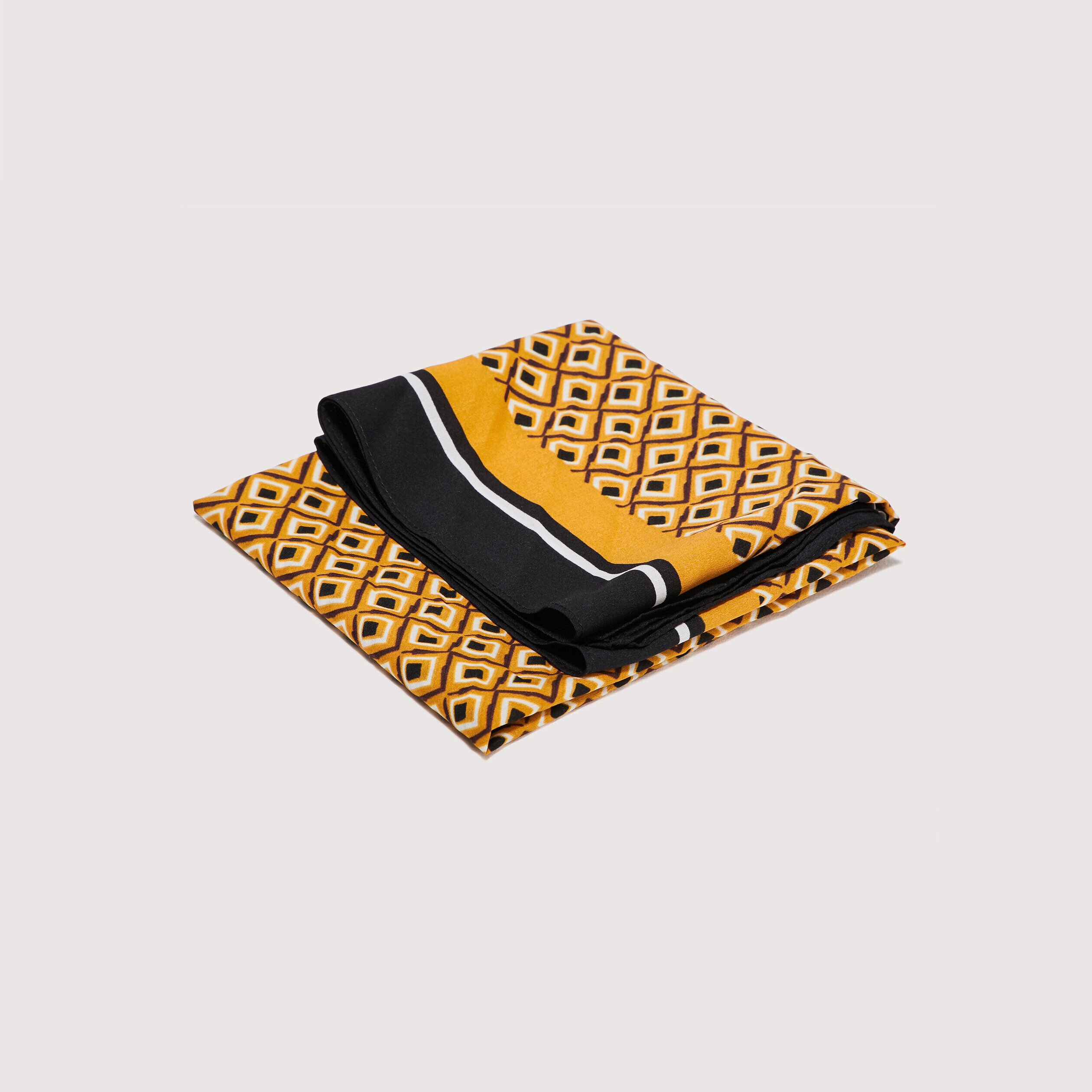 Foulard carré jaune foncé femme | Cache Cache