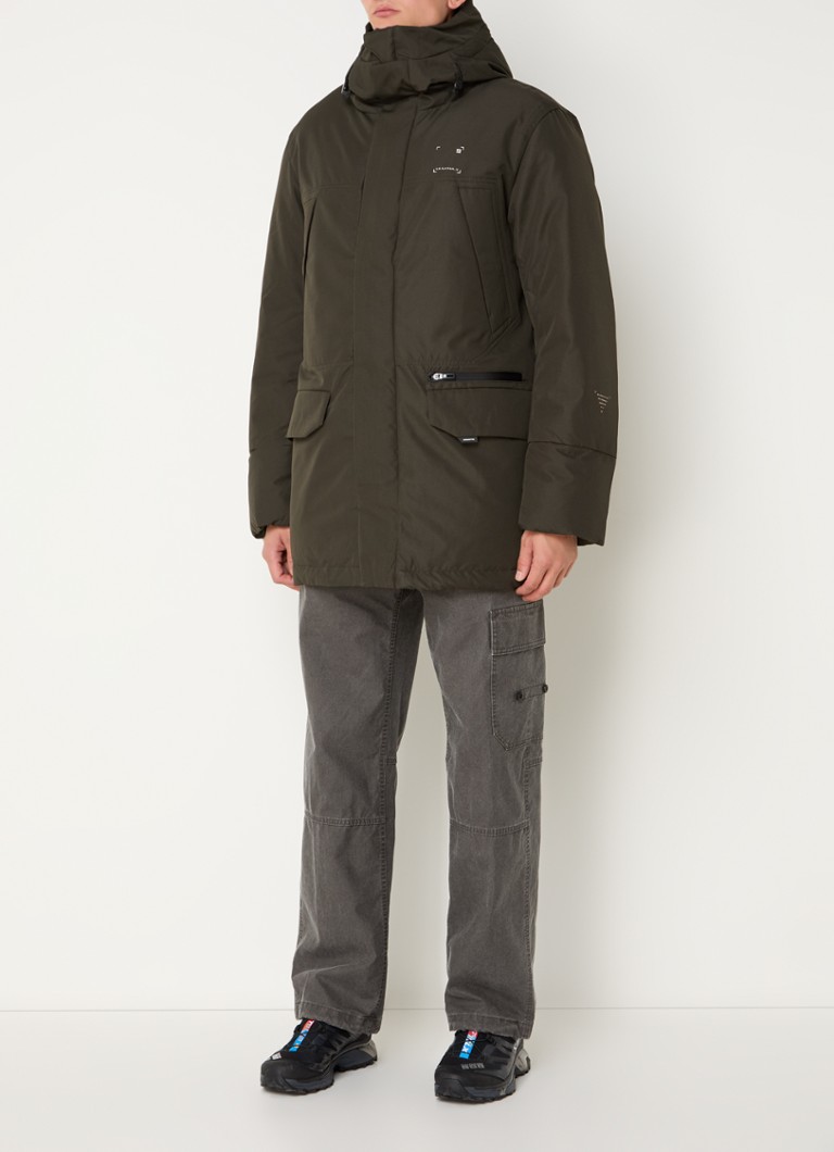 Krakatau Marcasite quilted hooded parka