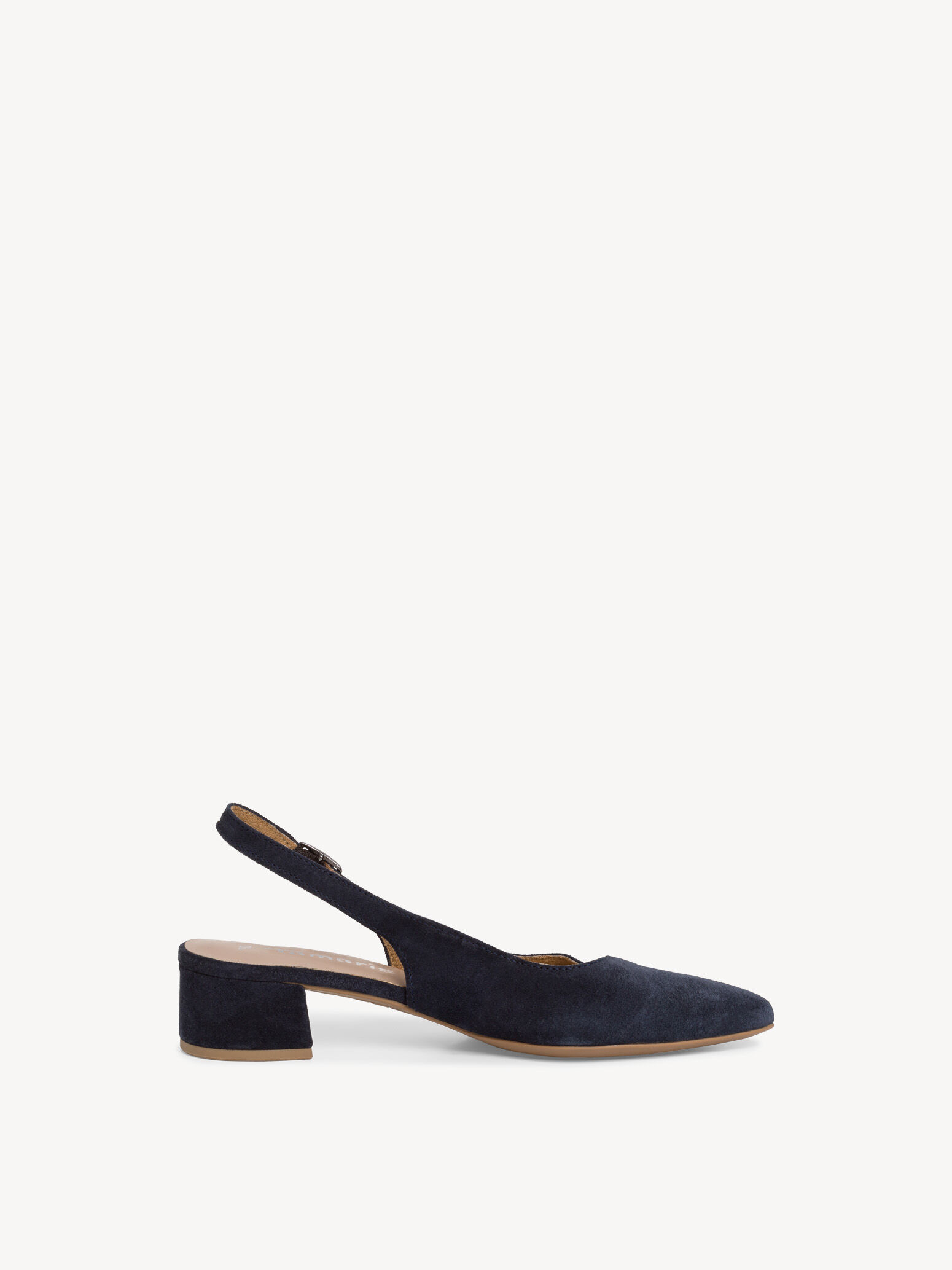 Escarpin en cuir - bleu