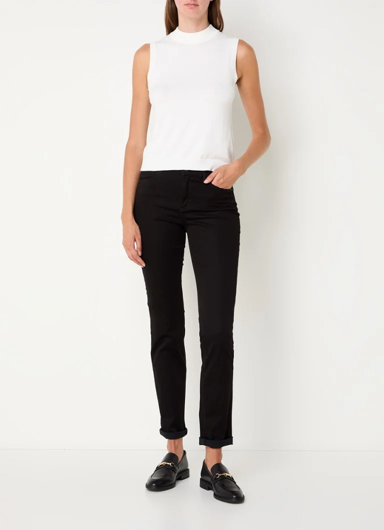 Pantaloni slim fit a vita media Shakira di BRAX in misto lyocell.