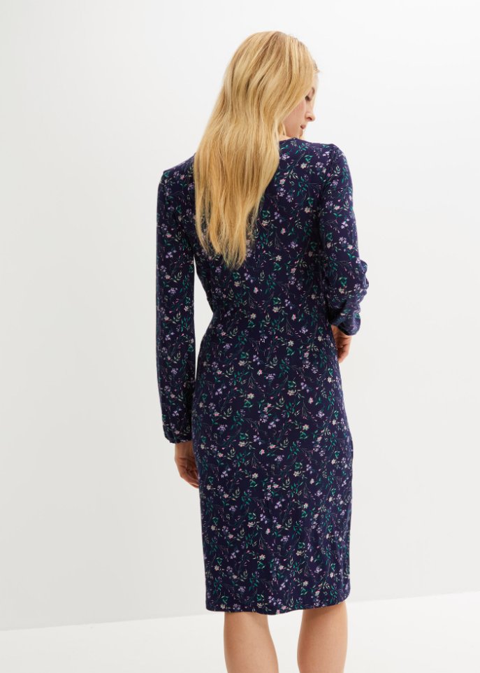 Kleid in Wickeloptik