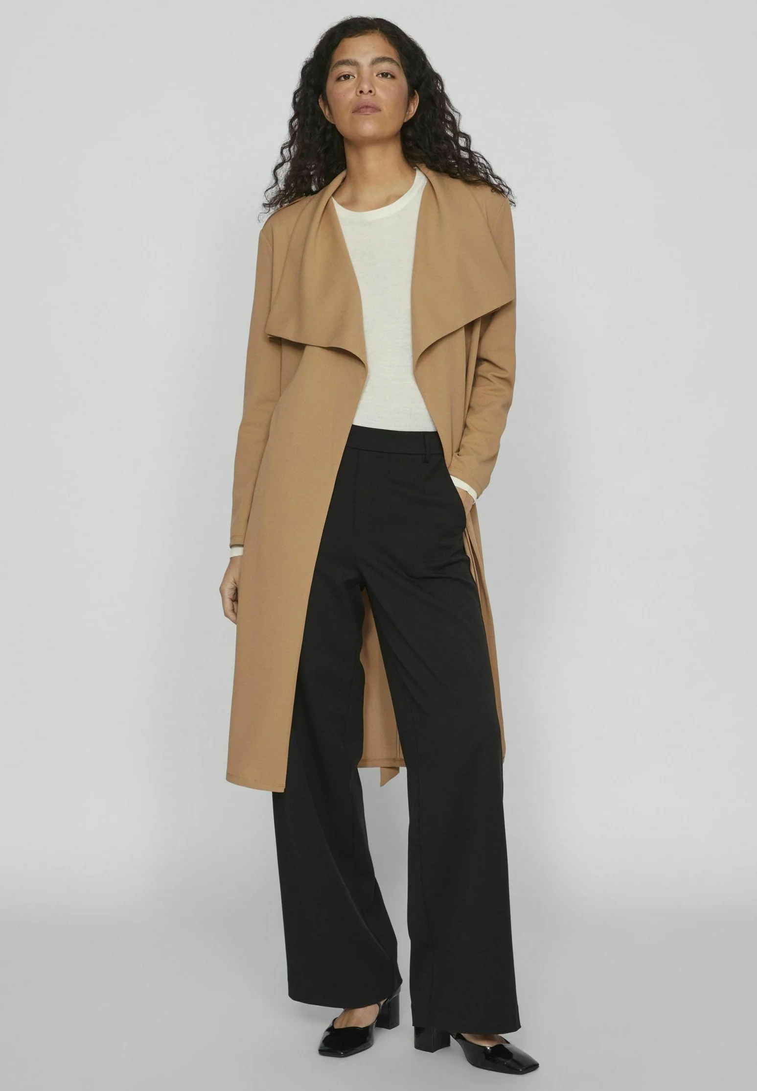 VILA VICLARA LONG DRAPY - Gabardina