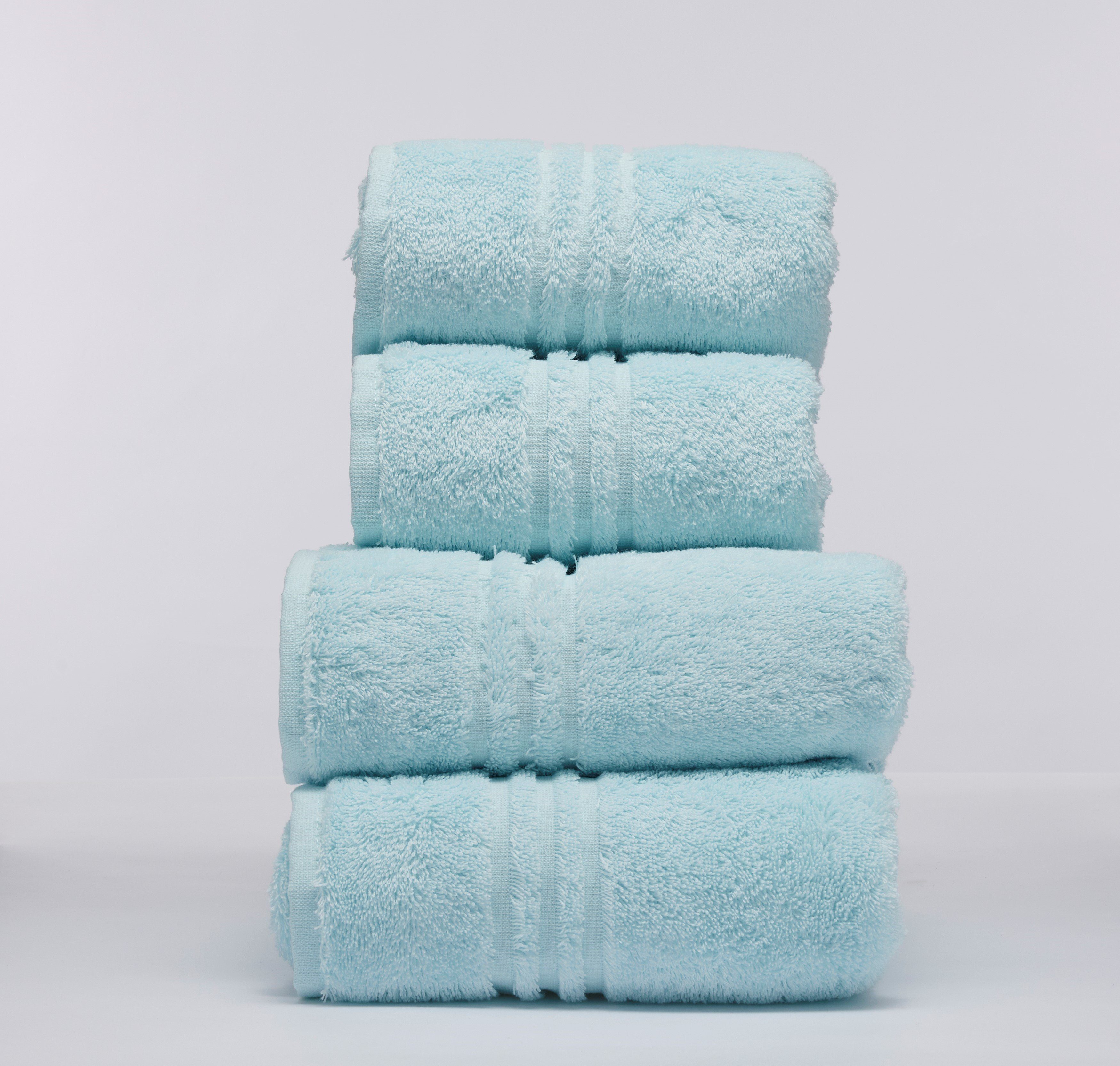 Le Comfortable Interior Handtuch Set (4-tlg), Superweich, 100% feinste türkische Baumwolle 550 g/m²