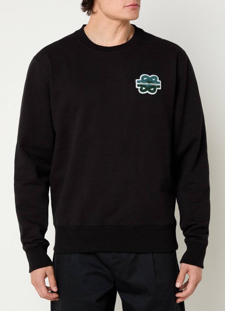 Pulover Gowtu din bumbac organic cu umplutură și logo