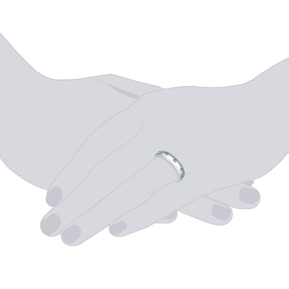 Trilani Bague en argent Argent sterling Oxyde de zirconium (CZ) en Argent Bague