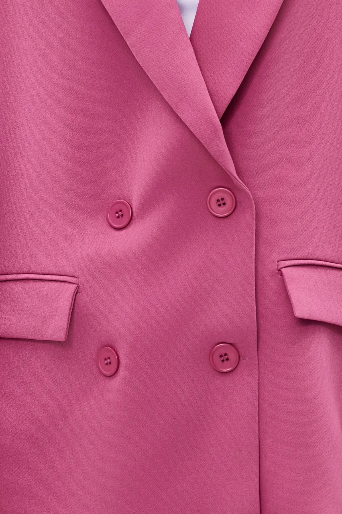 Trendyol Collection  Rosa, normal gefütterte, zweireihige, gewebte Blazerjacke TWOAW21CE0264