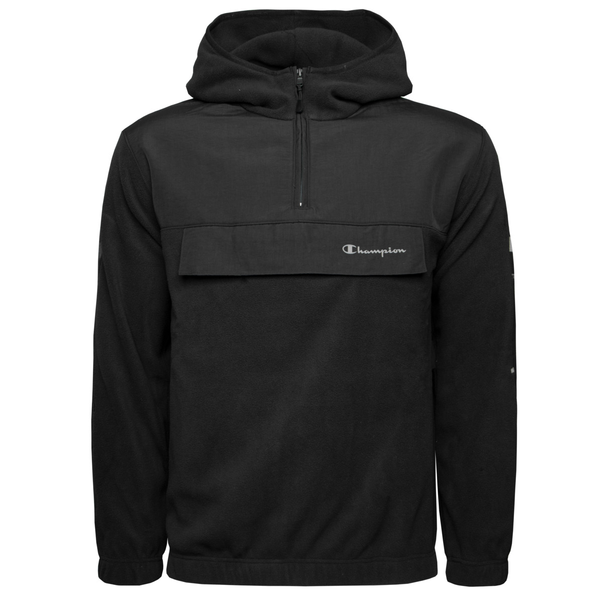 Champion Hooded Half Zip Kapuzenpullover schwarz
