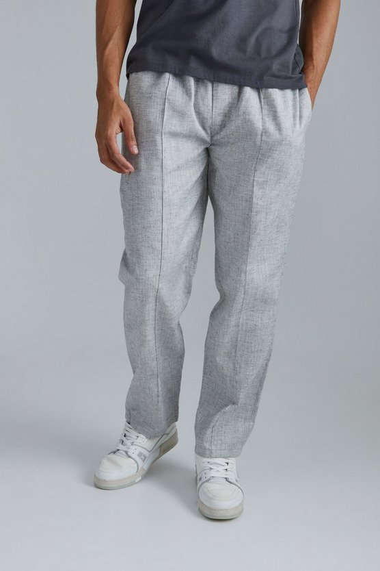 Gerade Hose mit elastischem Bund