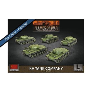 KV-8 Flame-Tank Company (x5 Plastic)
