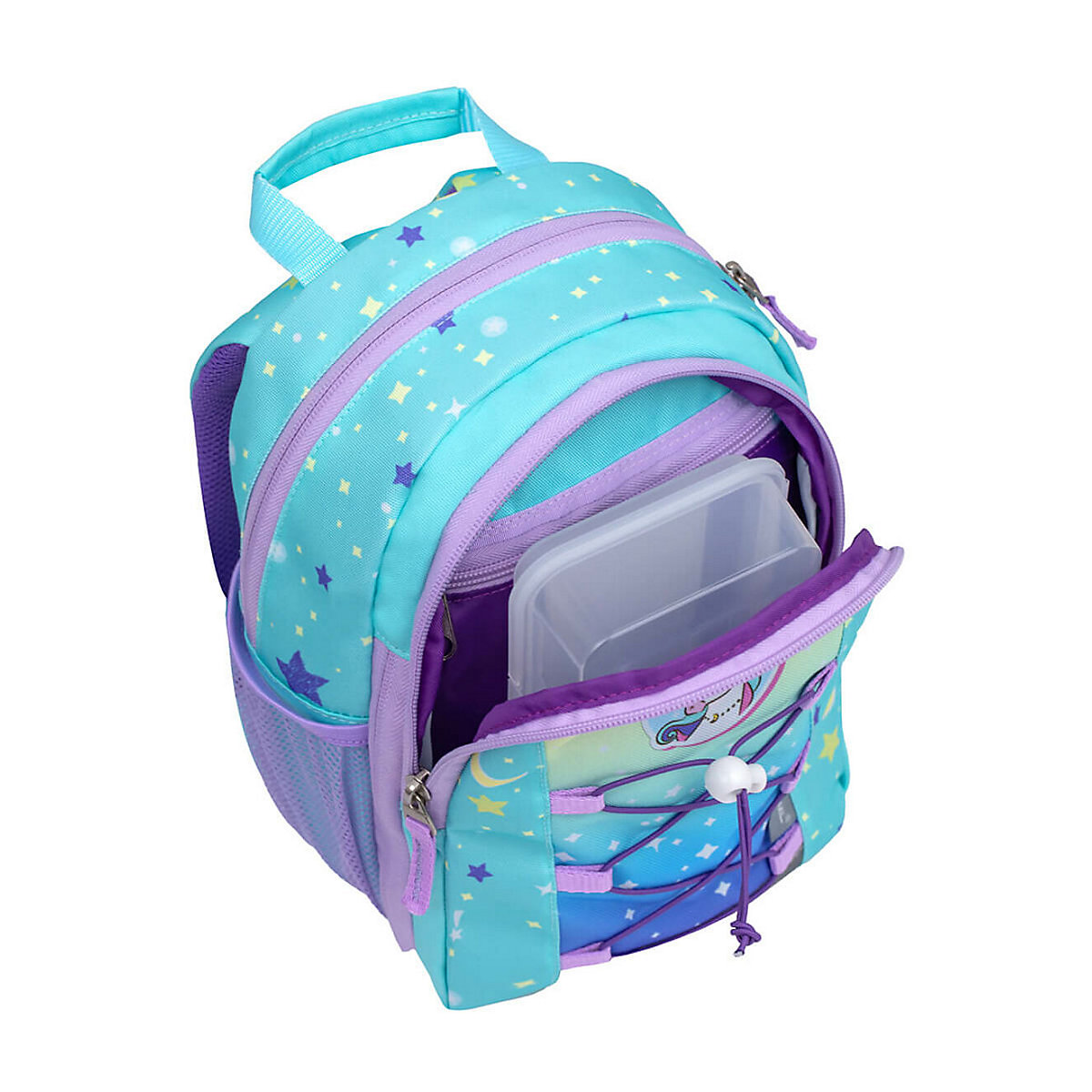 Kindergartenrucksack Mini Kiddy Kindergartenrucksack für 1-3 Jährige Kinder mit Brustgurt türkis