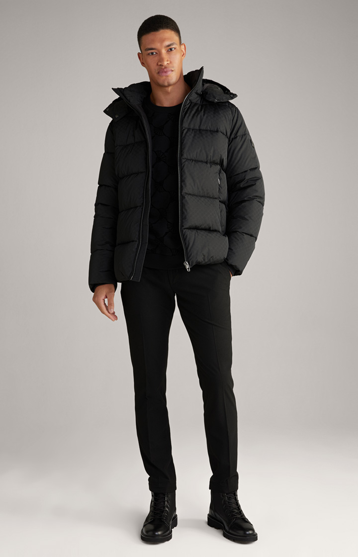 Cornflower Steppjacke Vastos in Schwarz