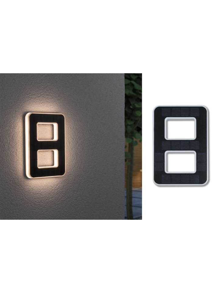 paulmann Solar LED Hausnummernleuchte  Nummer 8 günstig kaufen onesize
