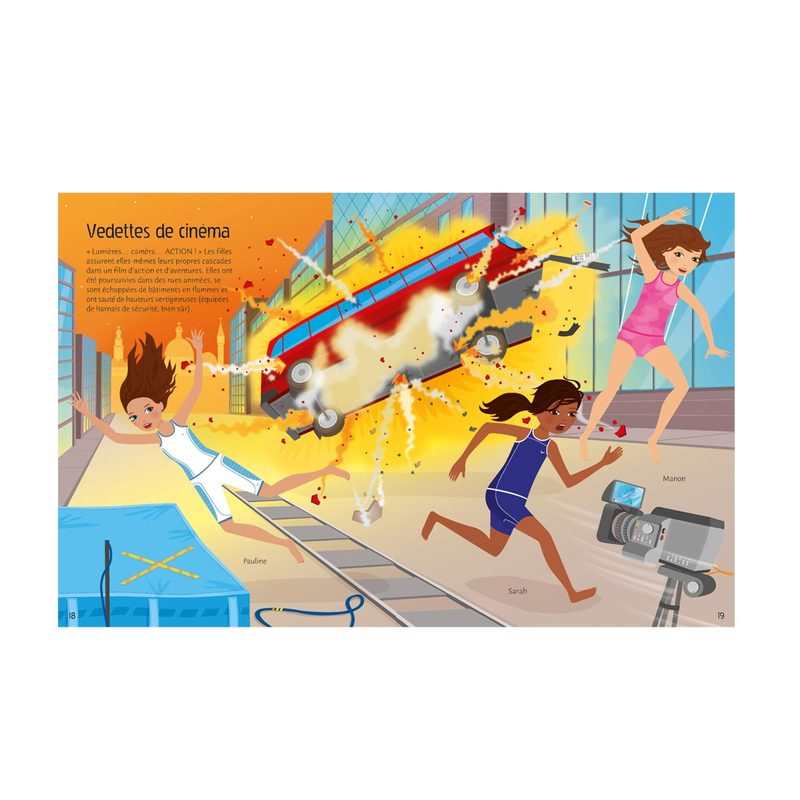 Livre Au coeur de l'action et les patineuses, volumes combinés - Usborne