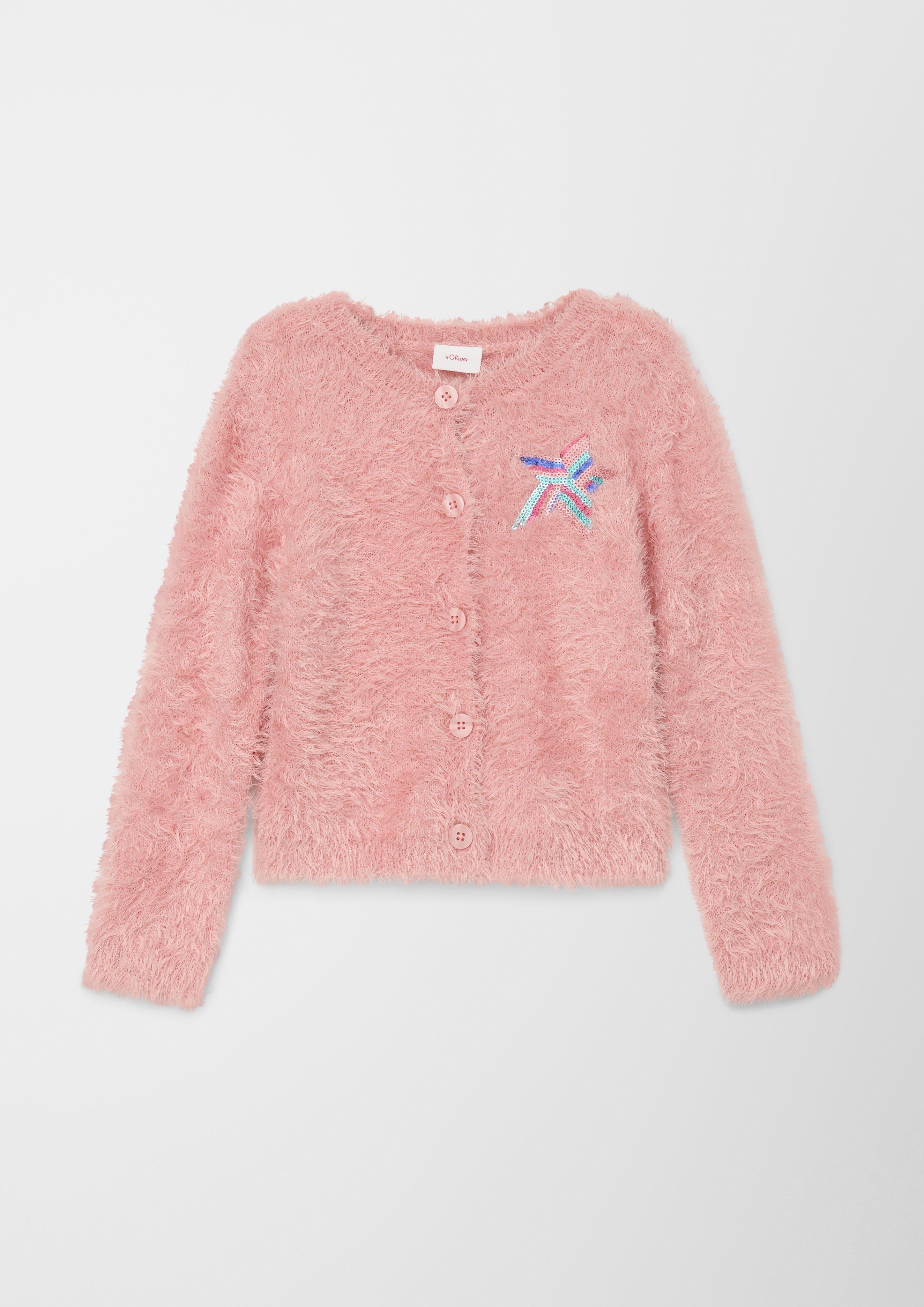 Strickjacke mit Paillettendetail  2122667-4257