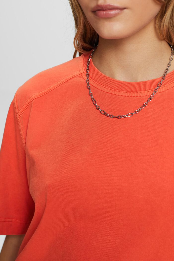 Baumwoll-T-Shirt im Boxy-Stil