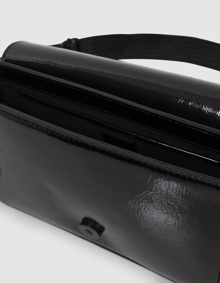 Le 111 CENTRAL PARK noir cuir verni Femme