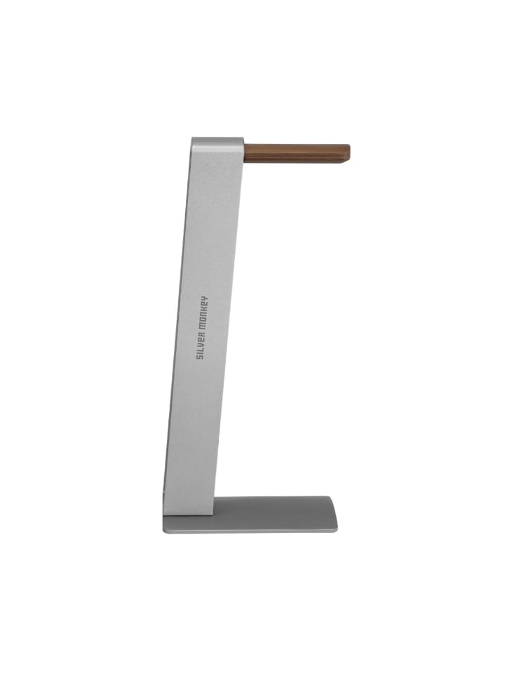 COFI 1453 Kopfhörerständer aus Aluminium und Holz Over-Ear-Kopfhörerhalterung in Silber günstig kaufen onesize